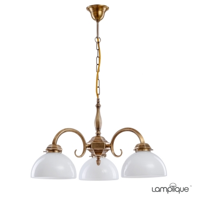 Lampa secesyjna D581/3 Rustik, klosze 4059 Opal