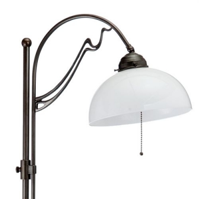 Secesyjna lampa stojąca St706/H Antik, klosz 4031 Opal