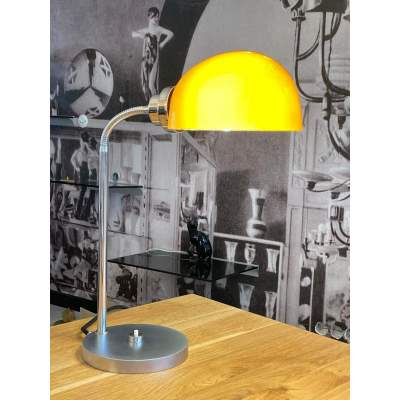 Lampa biurkowa T1910 w stylu Bauhaus mosiądz niklowany na mat i połysk