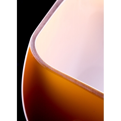 Klosz szklany do bankierki 9696 Cognac (koniak)